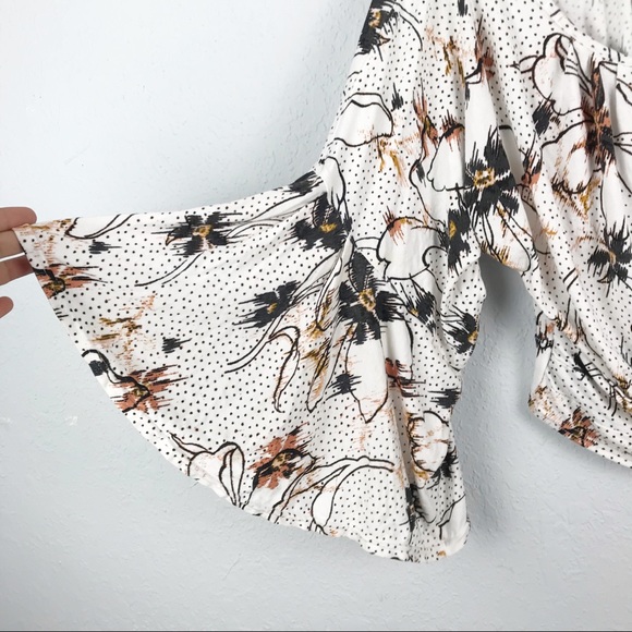 Free People Last Time Print Top in Ivory Combo - Picture 3 of 8